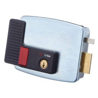 Cerradura eléctrica Cisa, 12 V, galvanizada, plateado