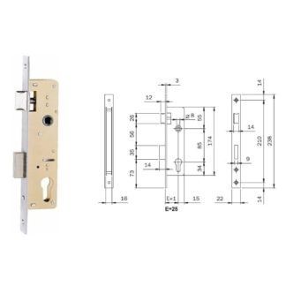 Cerradura ISEO 741-25